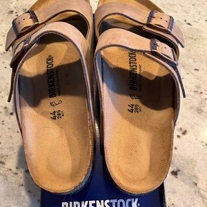 Birkenstock Arizona 44 Tabacco Brown Leather Sandals